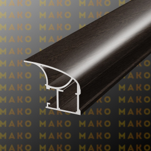 Профиль вертикальный асимметричный MS130 Венге глянец (A36)